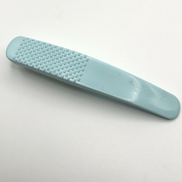 Vintage 80s Avon Fancy Feet Double Action Foot Nylon Brush MM15 Blue Pedicure - Picture 2 of 4